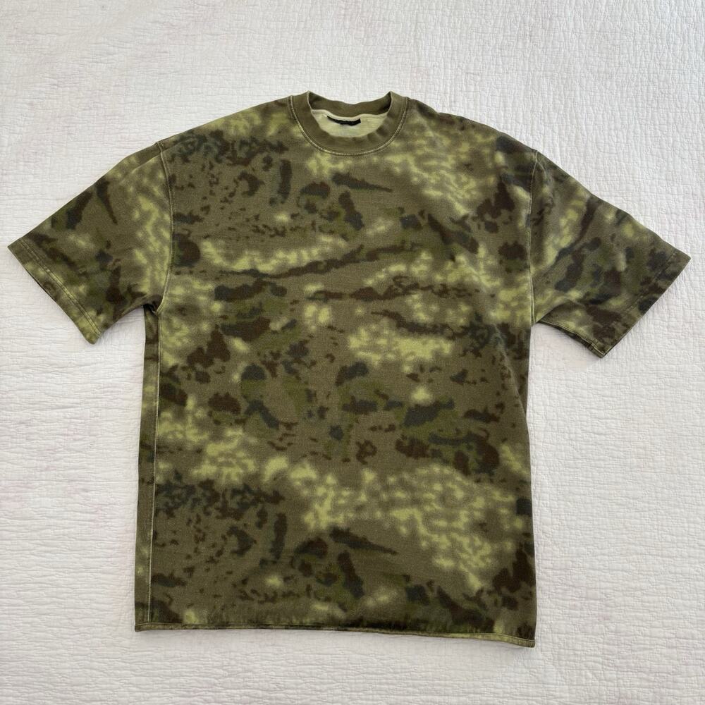 Yeezy Season 3 Heavy Knit Oversized Short Sleeve shirt Camo size Small